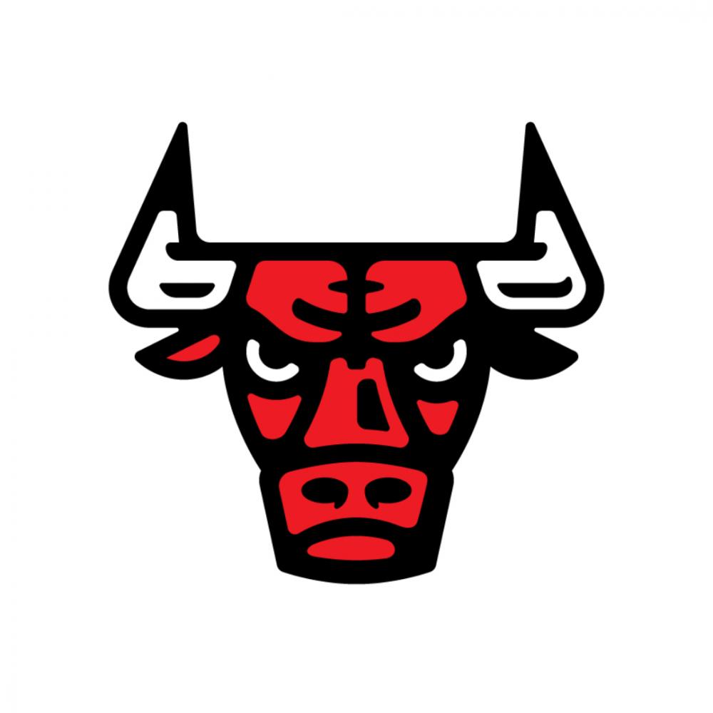 Creative rebrand of the Chicago Bulls NBA basketball team logo