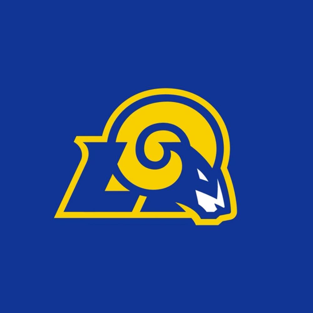 Creative rebrand of the LA Rams NFL football team