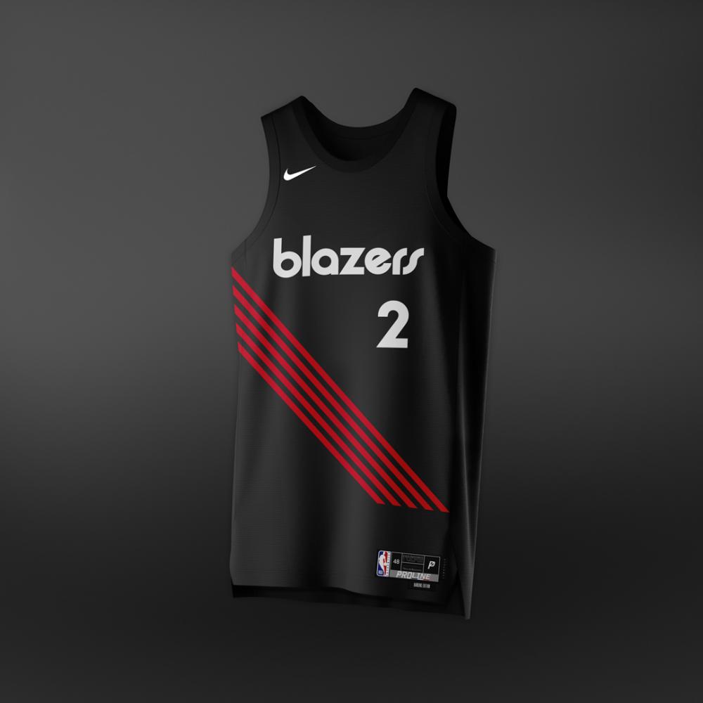 Creative rebrand of the Portland Trailblazers NBA basketball team