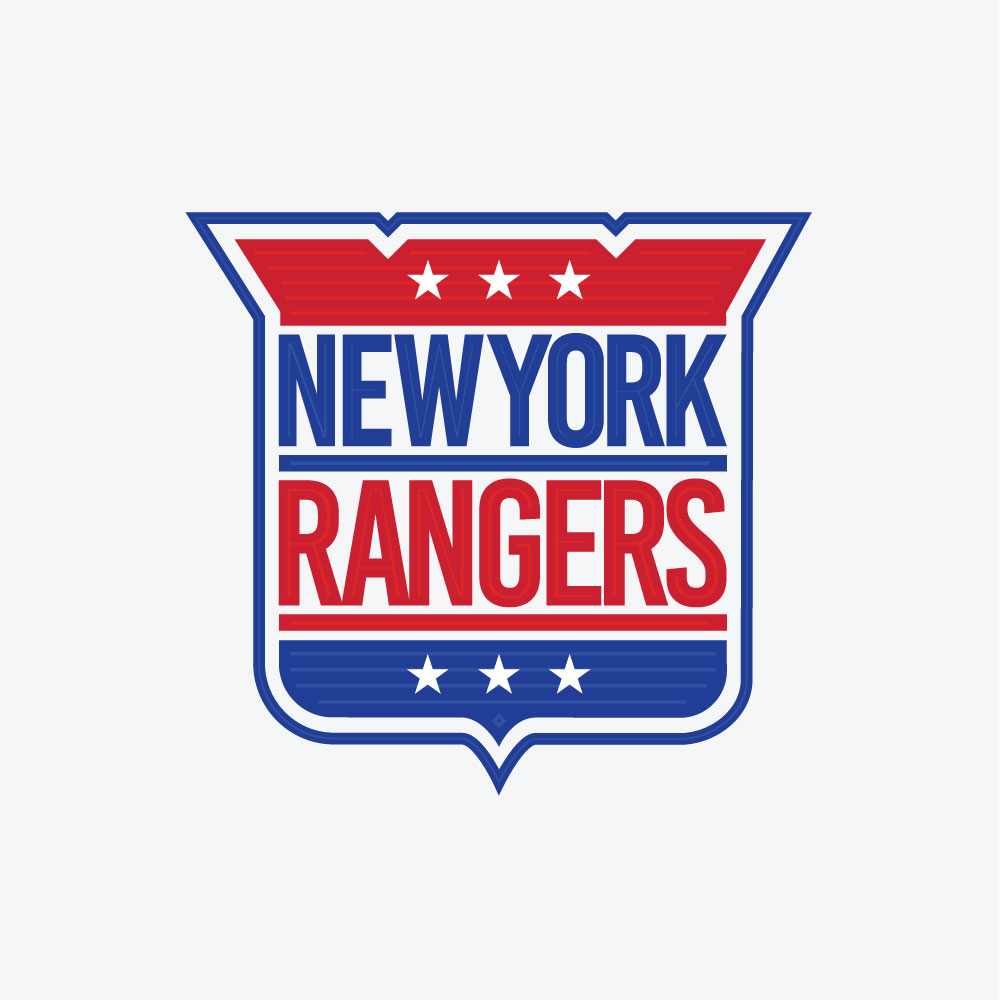 Creative rebrand of the New York Rangers NHL hockey team